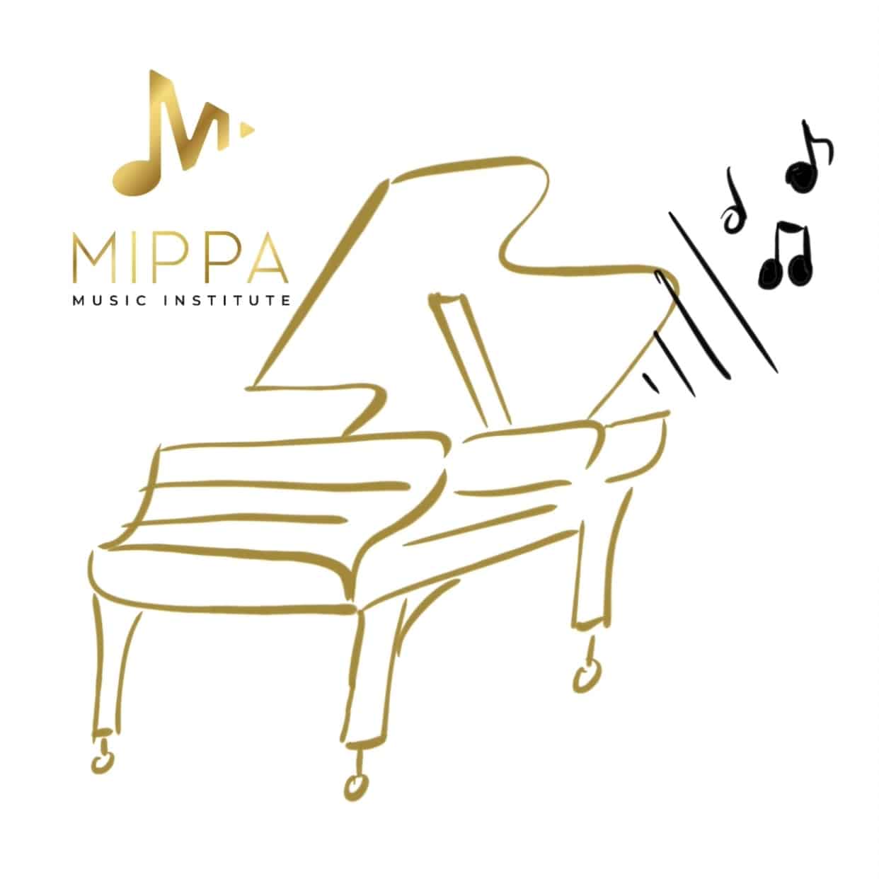 Proberaum mieten MIPPA Musikschule_Downloads Proberaum mieten MIPPA Musikschule. Icon Klavier und Logo. Downloads